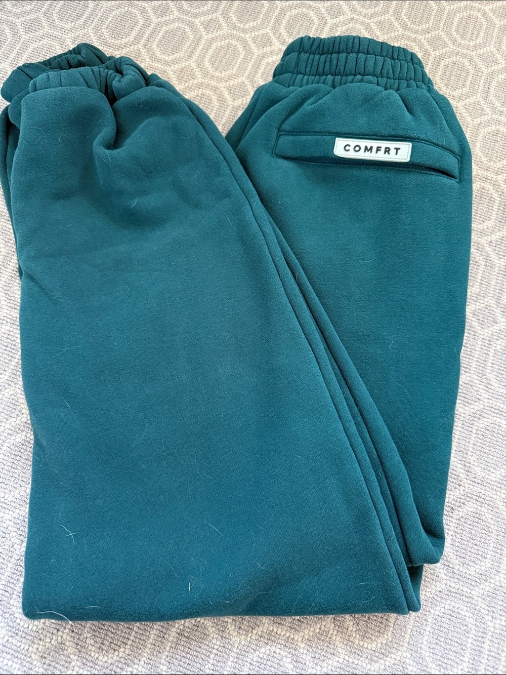 COMFRT Teal Green Sweatpants - Cozy Elastic Waist Bottoms